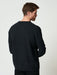 Black Wool Cashmere Sweatshirt Sweater | Men's knitwear | Hand & Jones