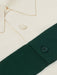 Men's Cotton white and green Varsity Stripe Polo | Hand & Jones