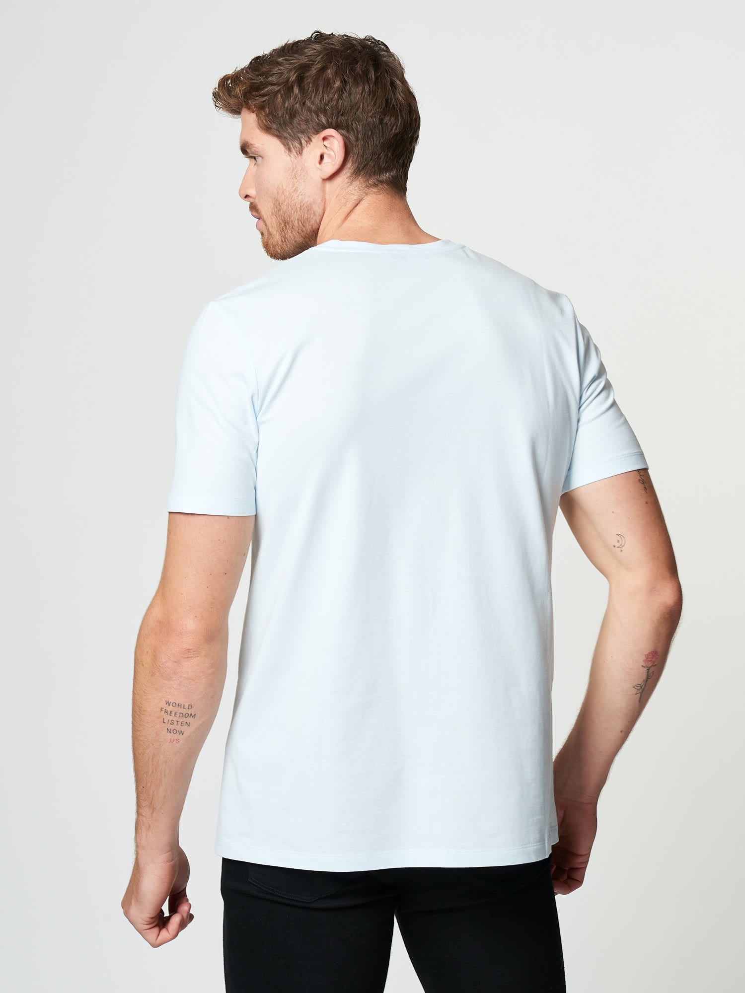 Handful | Men's White cotton tshirt | Hand & Jones
