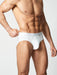 White cotton brief | Men's Underwear | Hand & Jones