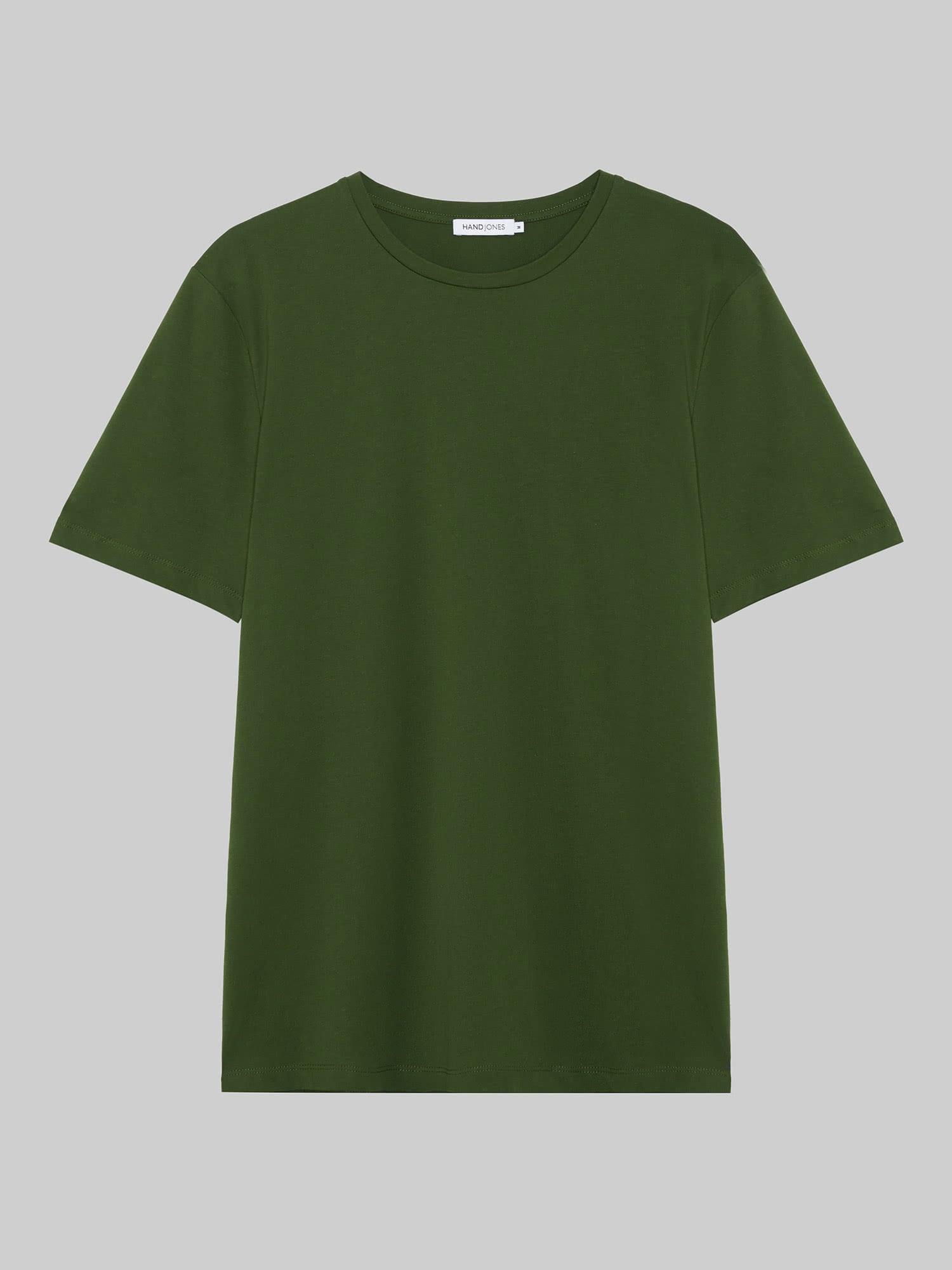 Men's green cotton tshirt | Hand & Jones