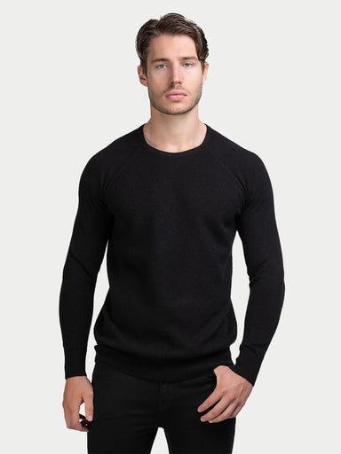 Cashmere Honeycomb Raglan Sweater