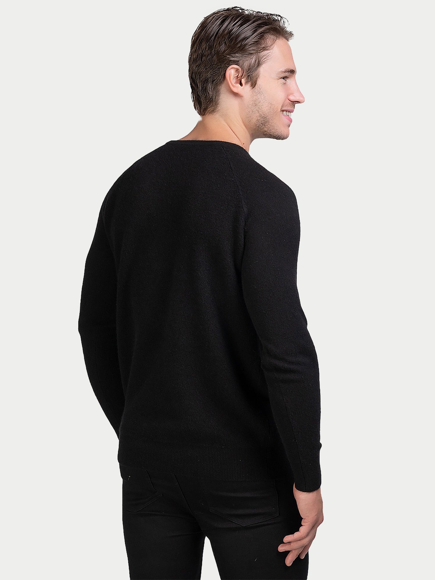 Cashmere Honeycomb Raglan Sweater