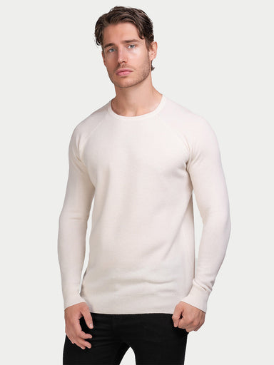 Cashmere Honeycomb Raglan Sweater