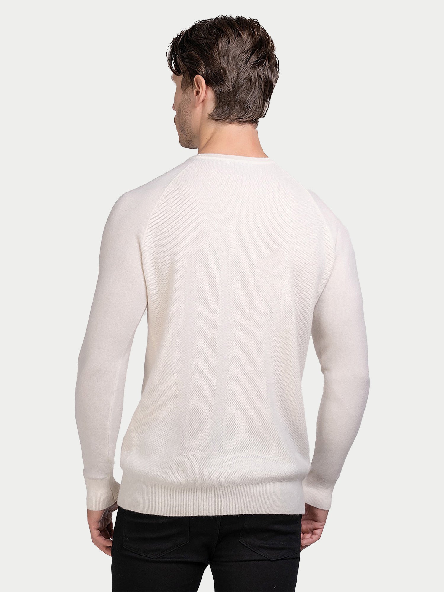 Cashmere Honeycomb Raglan Sweater