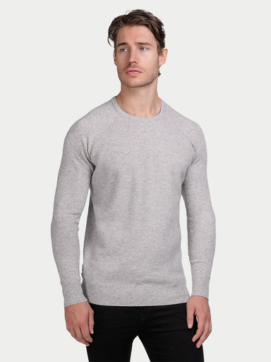 Cashmere Honeycomb Raglan Sweater