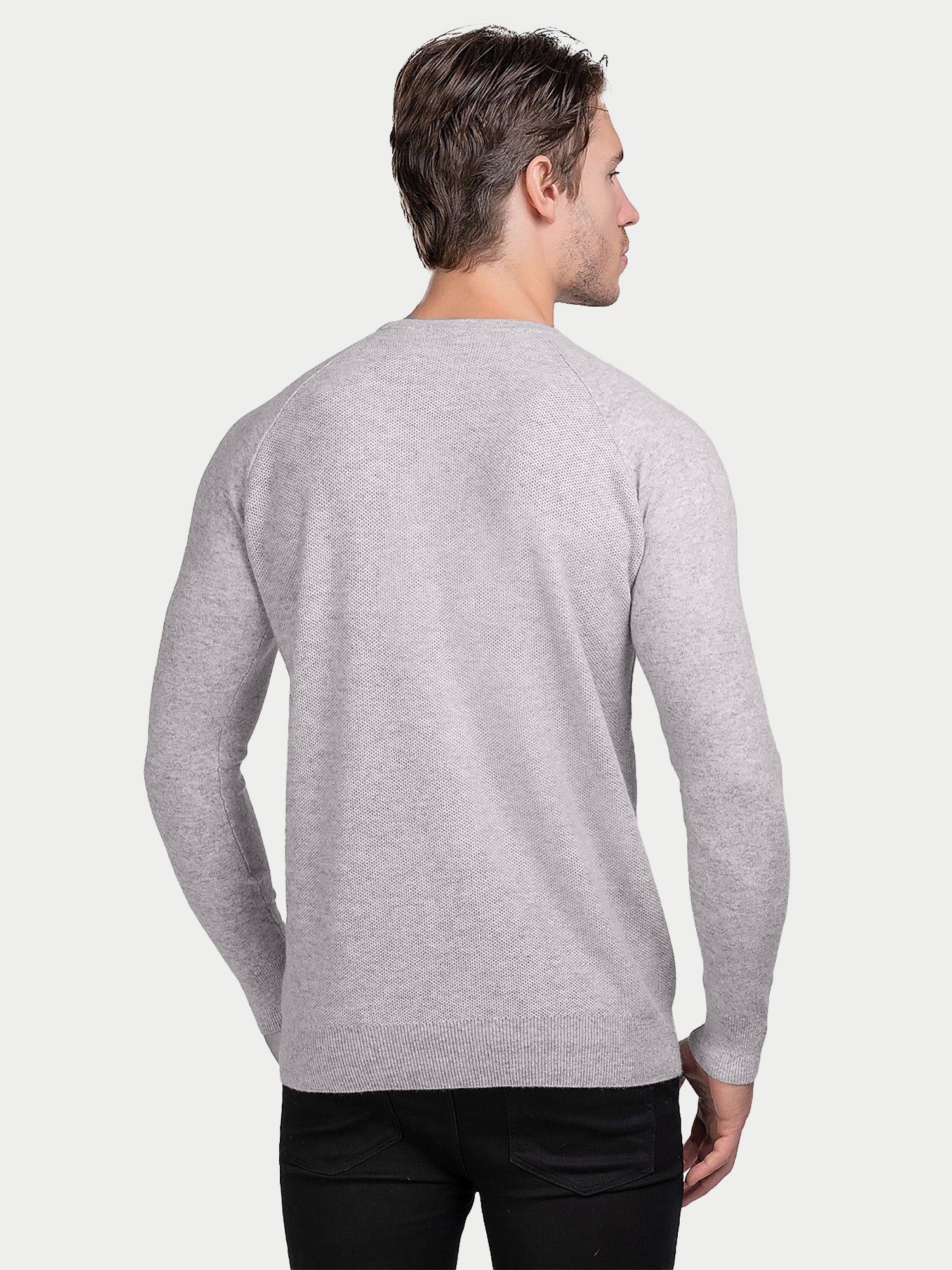 Cashmere Honeycomb Raglan Sweater