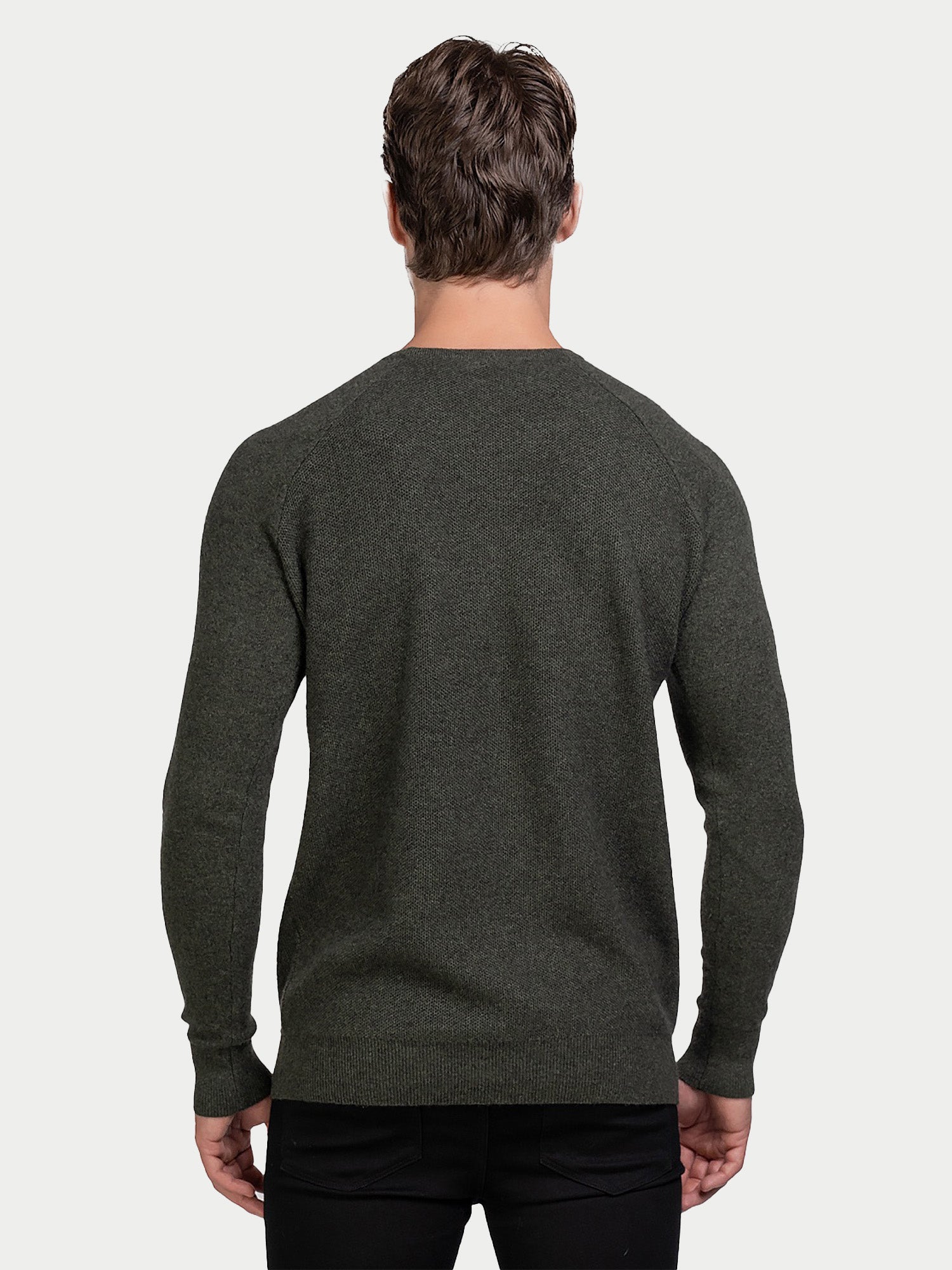 Cashmere Honeycomb Raglan Sweater