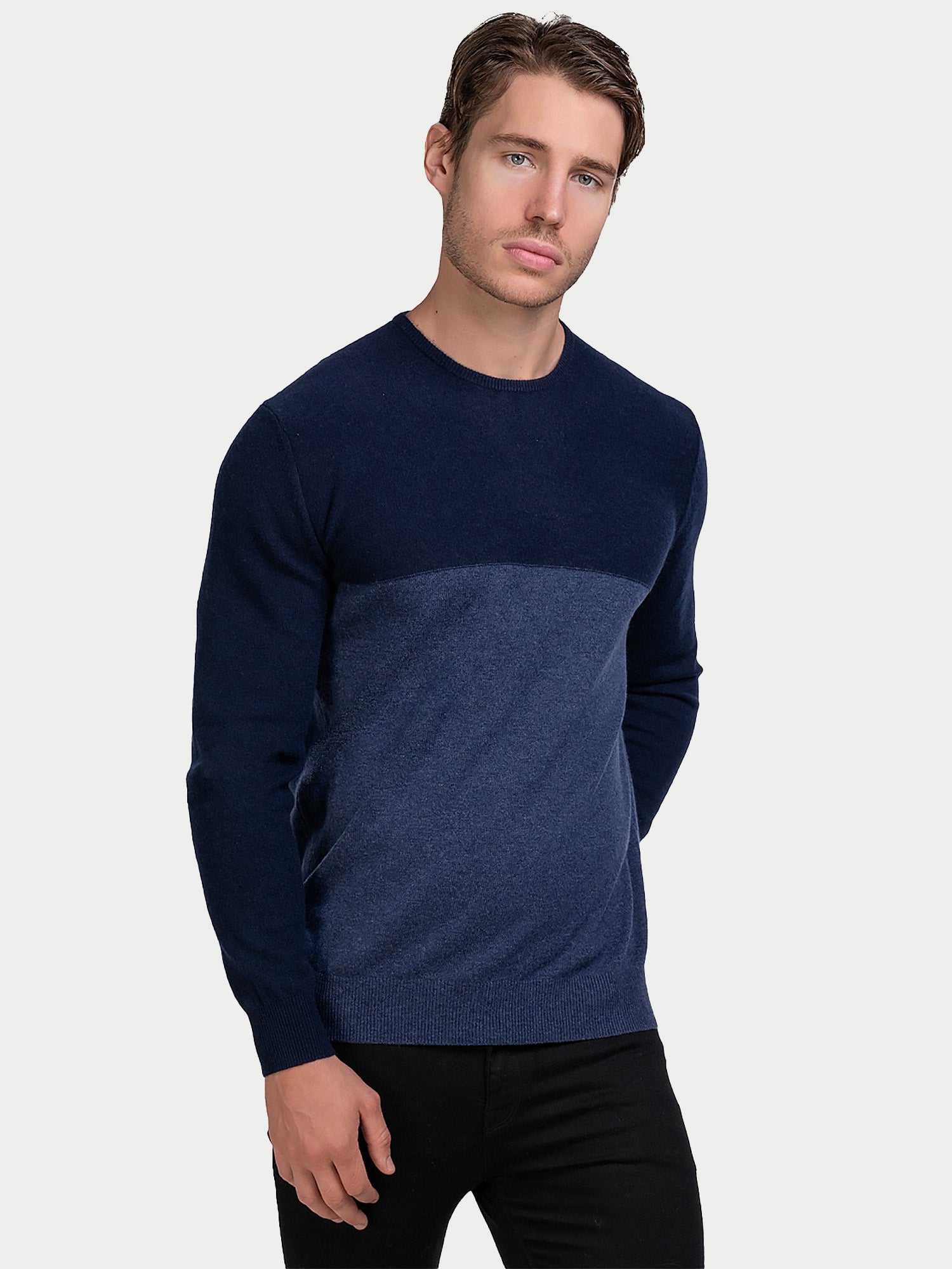 Wool Cashmere Colourblock Sweater