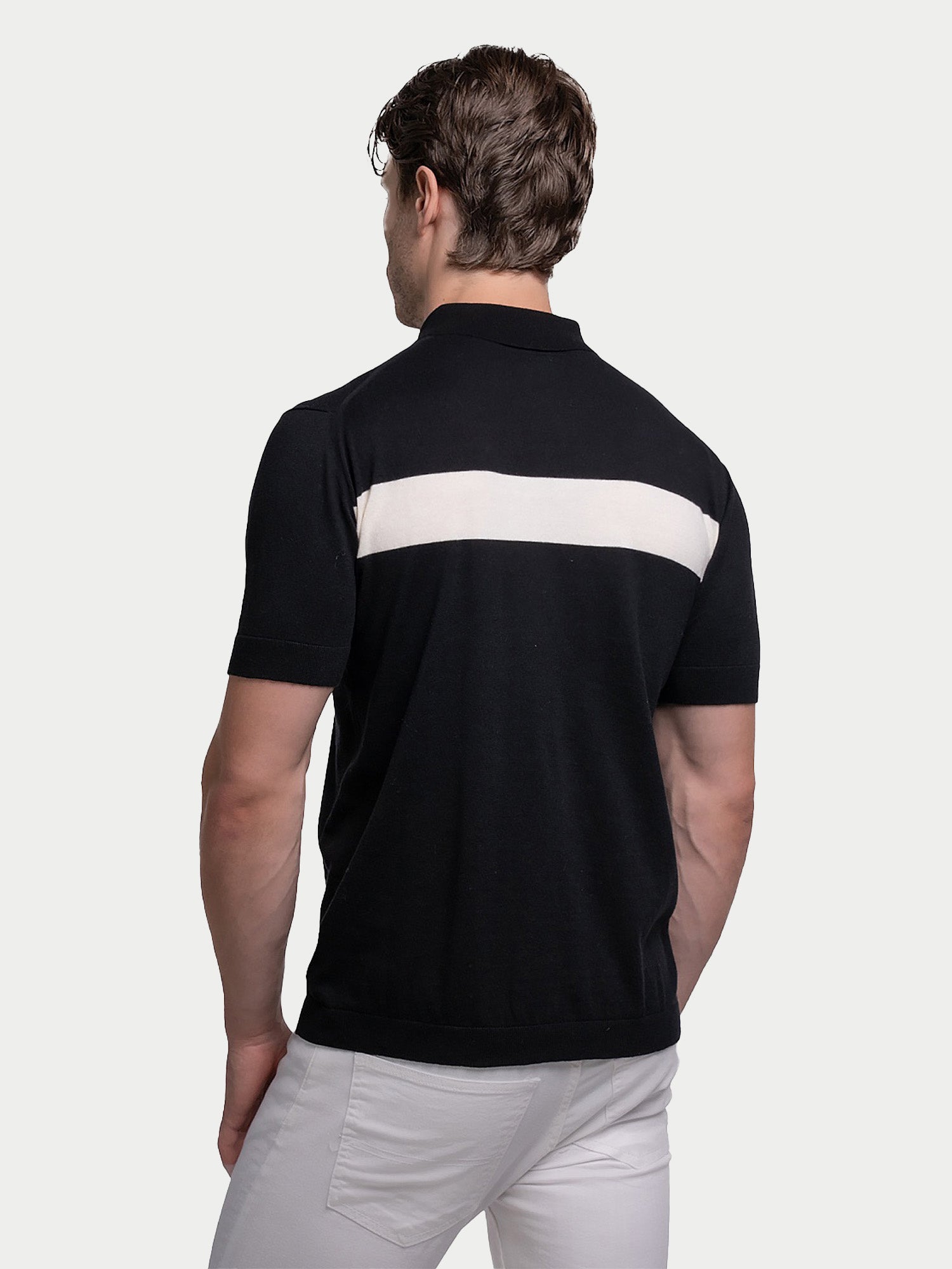 Cotton Varsity Stripe Polo