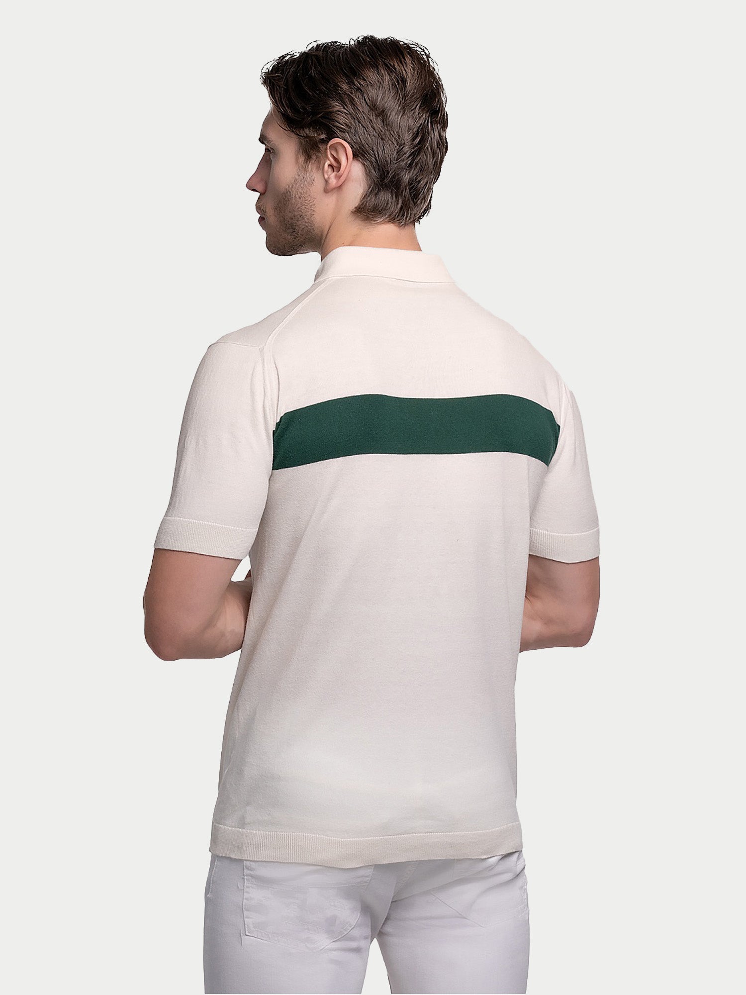 Cotton Varsity Stripe Polo