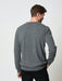 Grey Pure Cashmere Intarsia Lion Sweater | Mens Knitwear | Hand & Jones