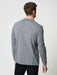 Grey Wool Cashmere Zip Polo Cardigan | Menswear | Hand & Jones