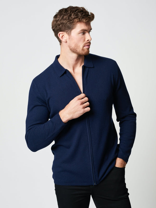 Cardigan over hot sale polo shirt