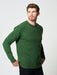 Green Wool Cashmere Sweatshirt Sweater | Men's knitwear | Hand & Jones