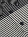 Mens Cotton Silk black and white Cashmere Pin Stripe Polo | Hand & Jones