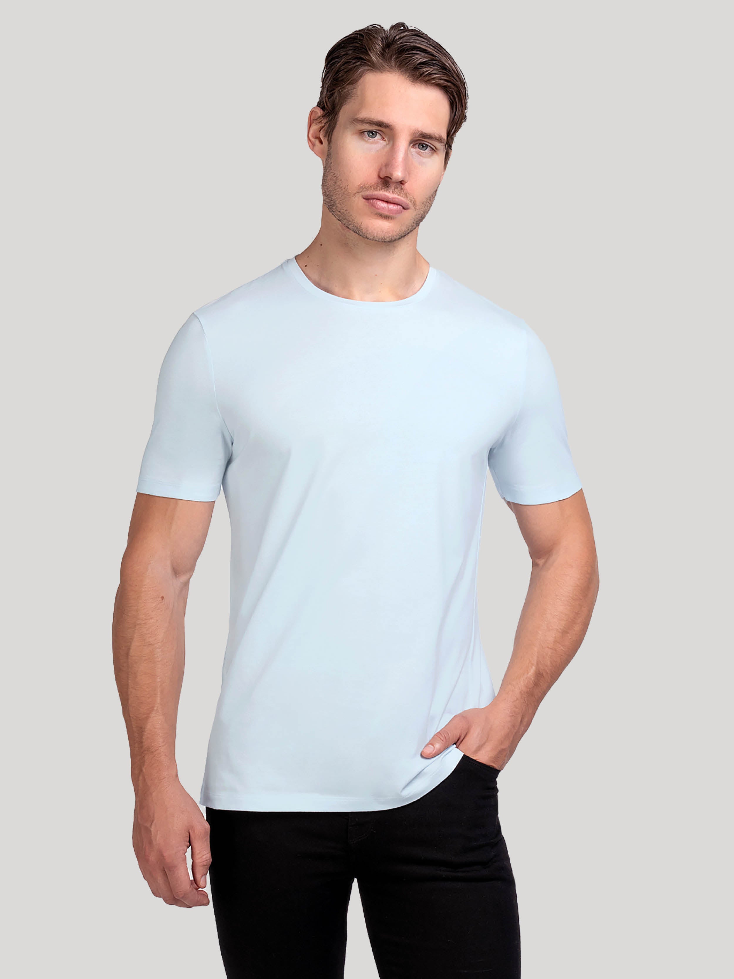 Men's White cotton tshirt | Hand & Jones