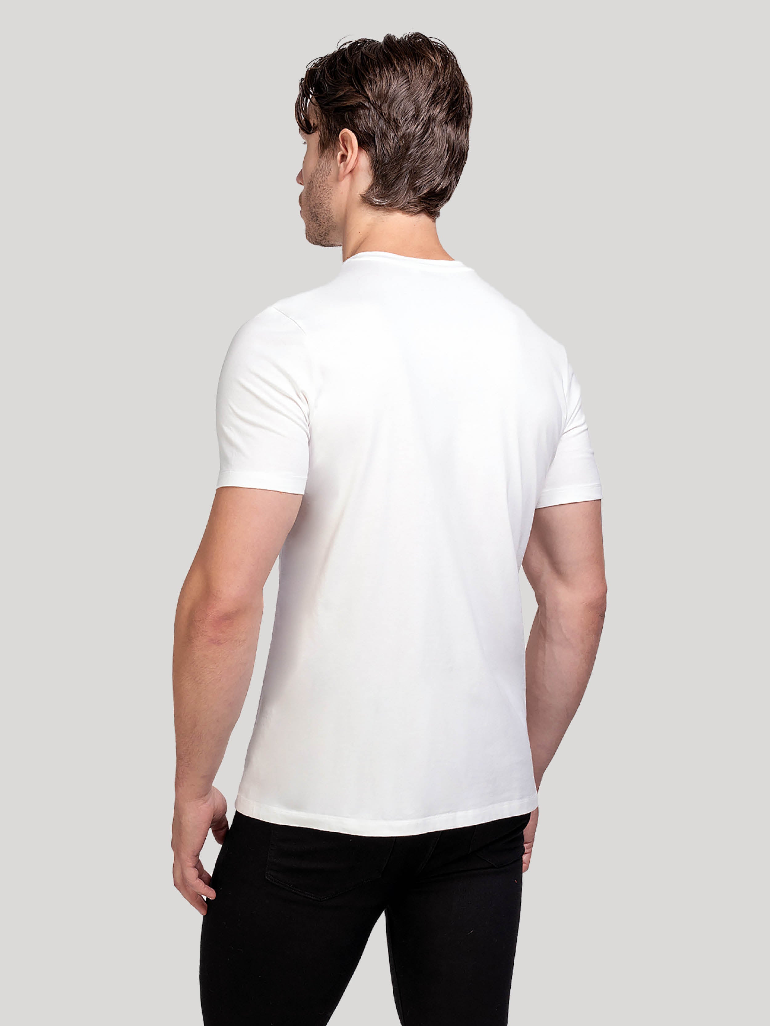 Handful | Men's White cotton tshirt | Hand & Jones