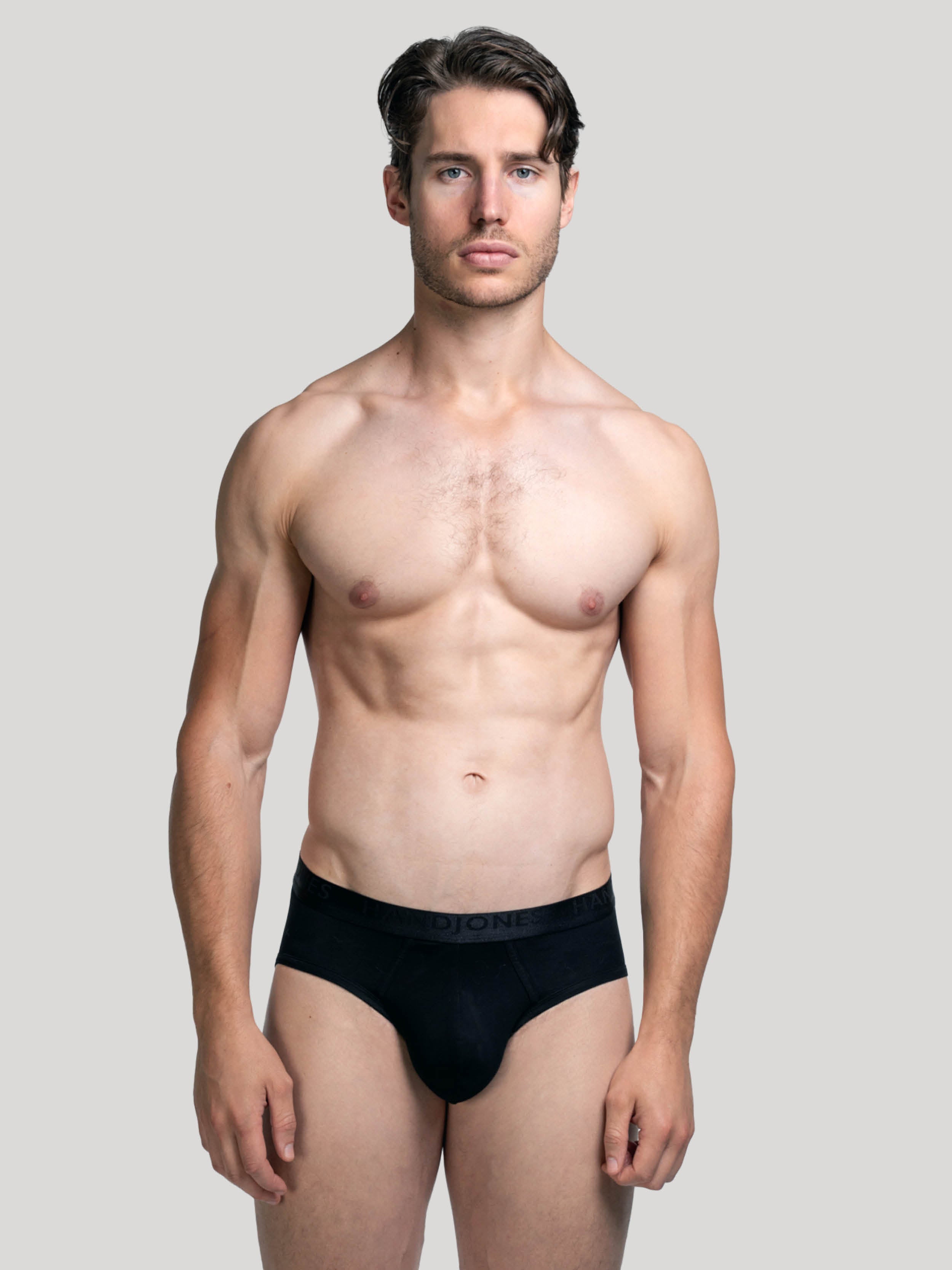 Black cotton active  brief | Men's Underwear | Hand & Jones