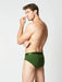 Green cotton active brief | Men's Underwear | Hand & Jones