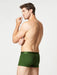 Green cotton boxer shorts | Men's Underwear | Hand & Jones