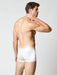 White cotton active trunk | Men's Underwear | Hand & Jones