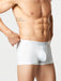 White cotton boxer shorts | Men's Underwear | Hand & Jones