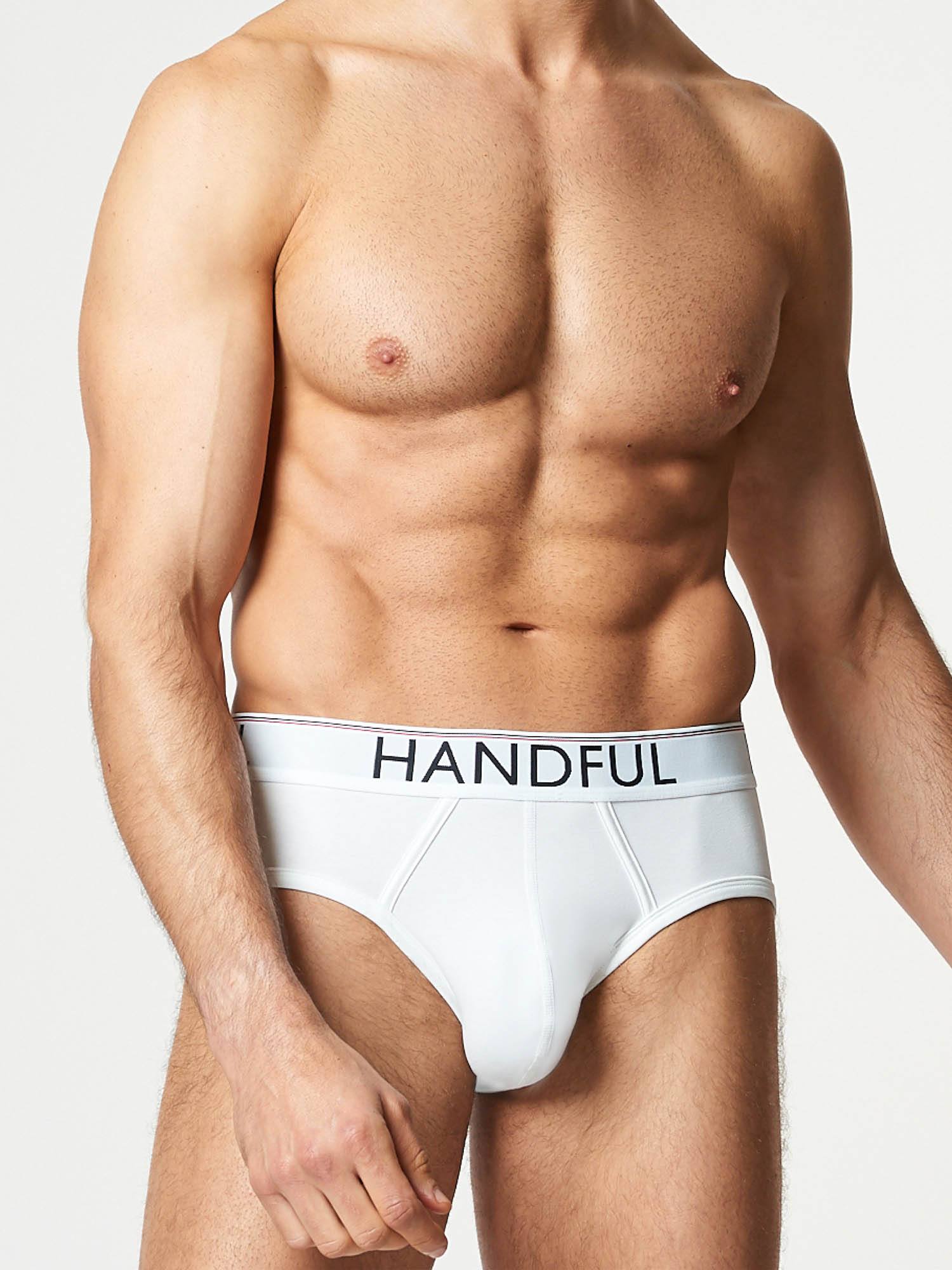 Handful White Active  Brief | Men's Underwear | Hand & Jones