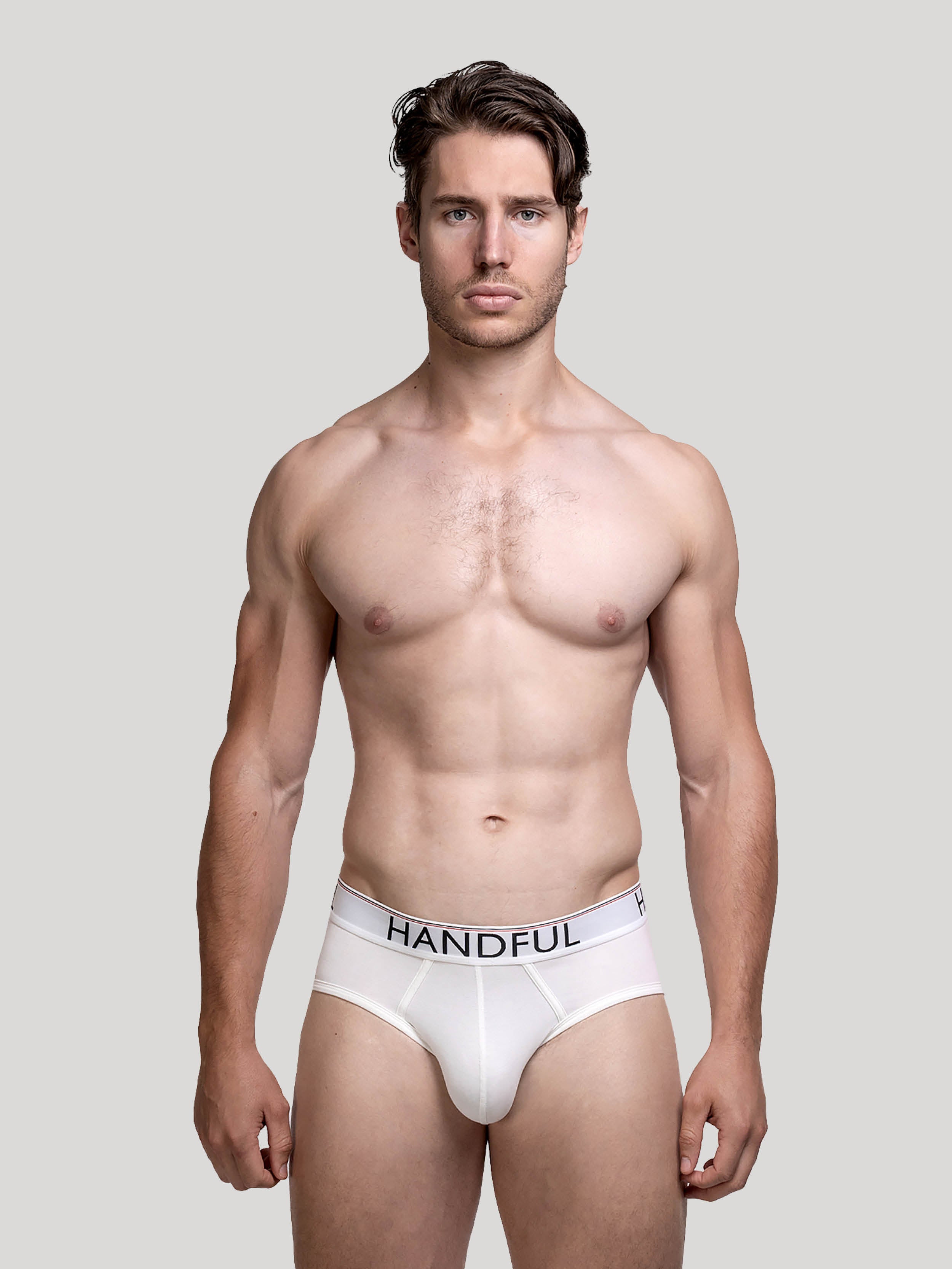 Handful White Active  Brief | Men's Underwear | Hand & Jones