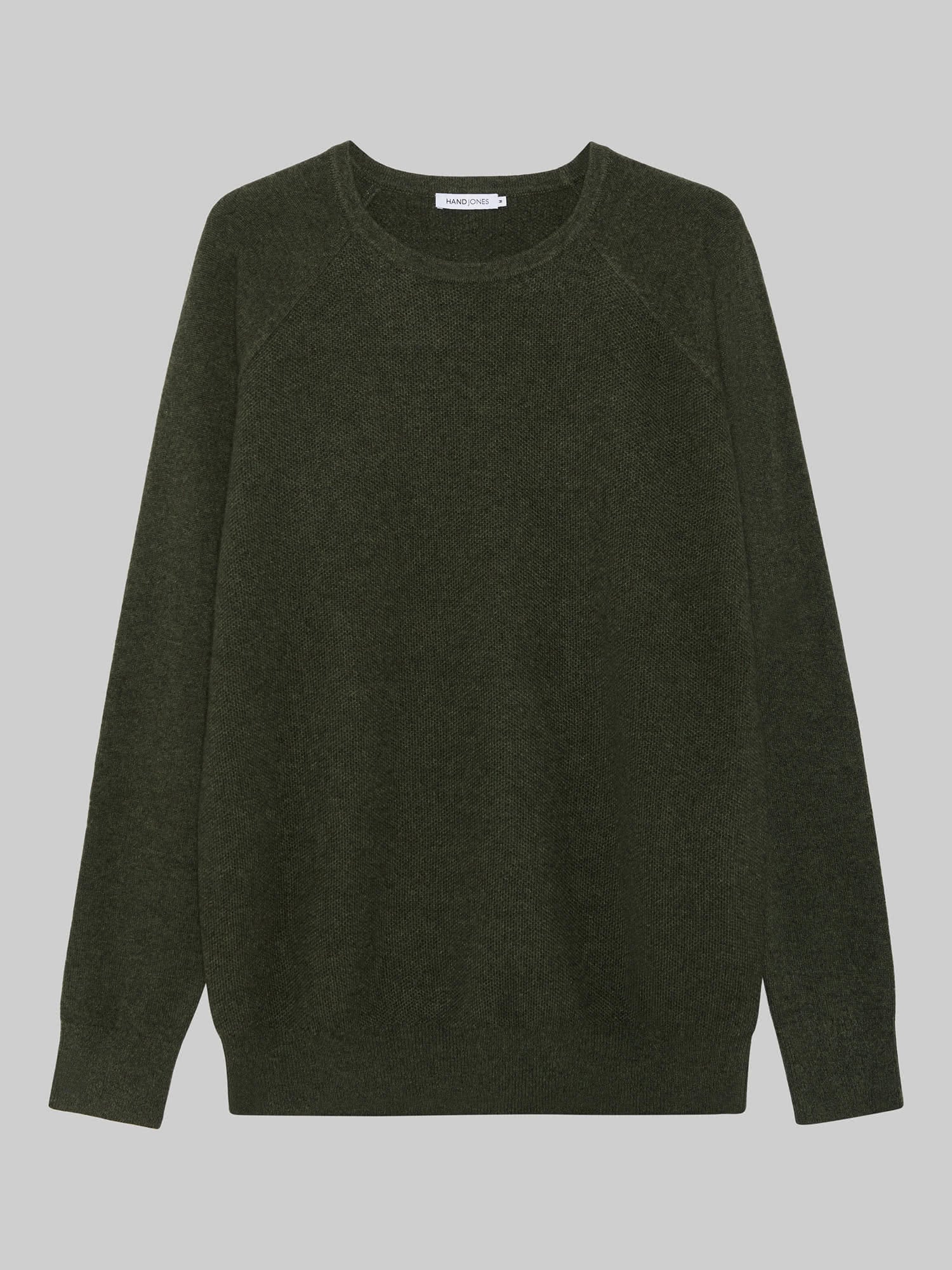 Cashmere Honeycomb Raglan Sweater